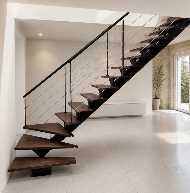Escalier métallique sur mesure, menuiserie et métallerie d'intérieur près de Poitiers à Chalandray (86190)